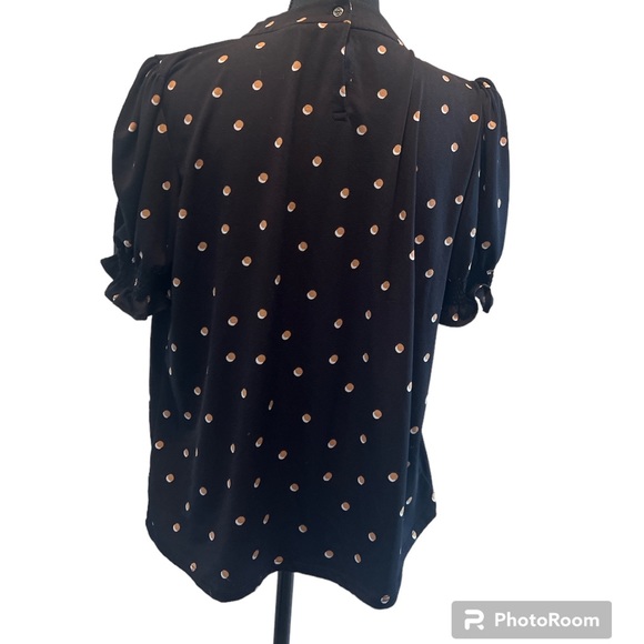 Shirt sleeve high neck blouse - Picture 3 of 3